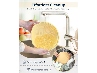 سلة خبز روطان بيضاوية 10 بوصات لتخمير العجين المخمر