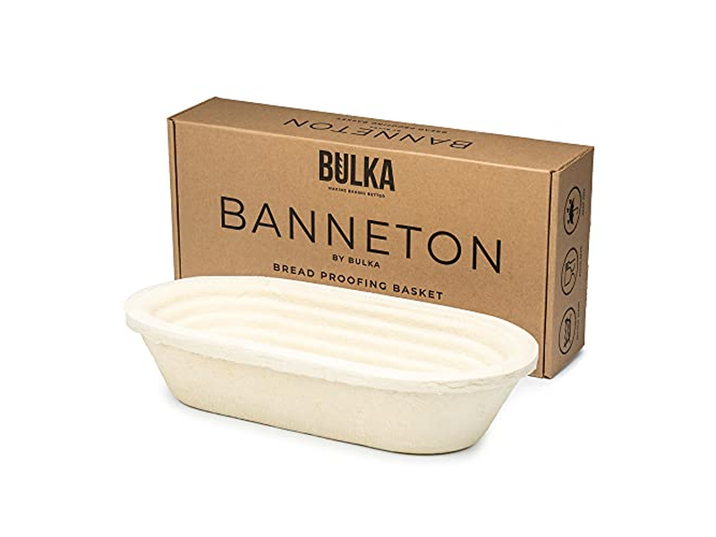 سلة بانيتون دائرية 9 بوصات مع بطانة لتخمير الخبز