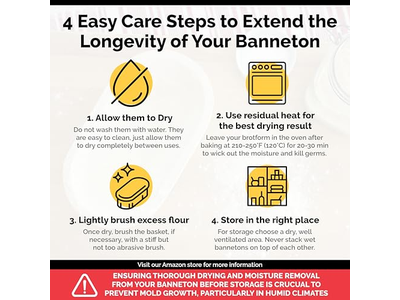 سلة بانيتون دائرية 9 بوصات مع بطانة لتخمير الخبز