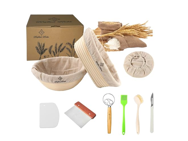 سلة هدايا مكونات الخبز سلال تخمير للخبز