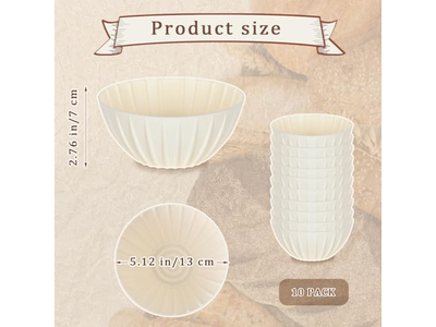 أدوات خبز سلة خبز دائرية للتخمير مجموعة بيضاوية من 2 بانيتون