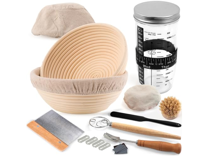 بانيتون ويكر ويلو 6 بوصات سلة تخمير بانيتون بينيتون خيزران