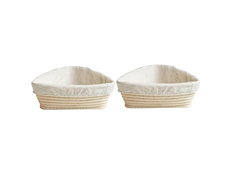 بينيتون دائرية وبيضاوية سلة تخمير فرشاة خبز مكشطة وعاء