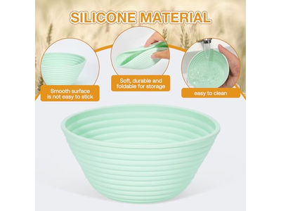 سلال الخبز لسطح المطبخ من الروطان الدائري لتقديم أدوات الخبز