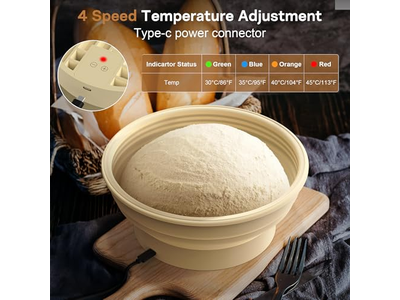 سلة أعواد الخبز لتخمير الخبز الحرفي القابل للغسل