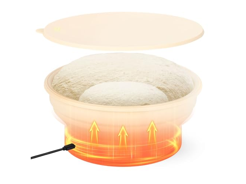 قماش تخمير كوشيه للخبز سلة بانيتون خوصية بقياس 8 بوصات دائرية مبطنة 7 بوصات