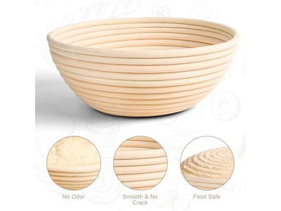 بانيتون عالي الجودة للخبز الفرنسي بطانة كتان دائرية صغيرة للكرواسون