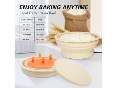 سلة تخمير بانيتون مع قماش فيتنام وعاء روطان للخبز