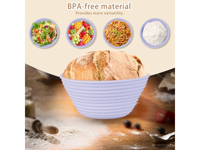 بانيتون مستطيل رخيص أدوات معجنات مجموعة تخمير للأطفال سلة قش