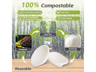 صينية خبز العجين المخمر من قصب البانيتون وأوعية تقديم 9 بوصات من الخوص