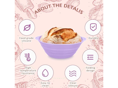 مكشطة العجين وبطانة ملعقة الخبز أدوات باغيت سلال الخبز